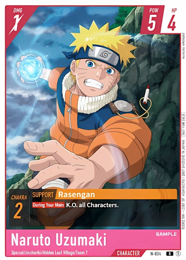 Naruto Uzumaki card artwork preview for NARUTO CARD GAME