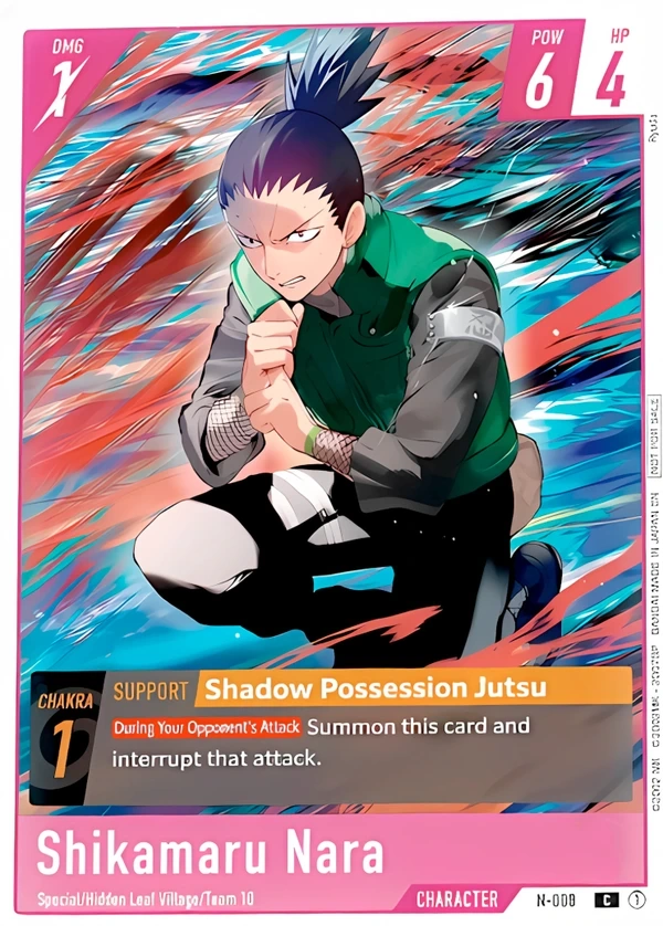 Shikamaru Nara card artwork preview for NARUTO CARD GAME